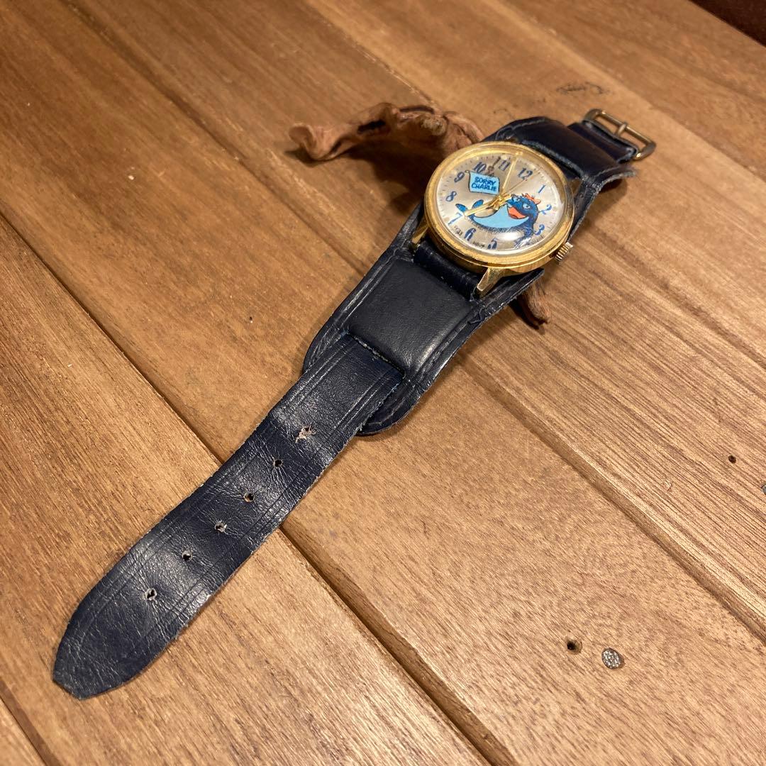 ビンテージ チャーリーザツナ 手巻き腕時計レザーベルト USA