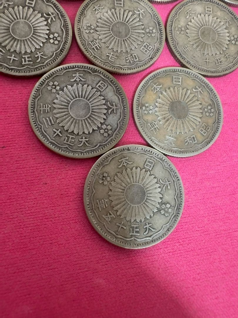 鳳凰小型50銭 銀貨 大正 12•13•14•15昭和3•