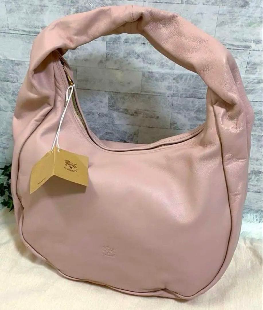 ⭐️そら！イルビゾンテ新品タグ付本革牛革ナッパレザーショルダーバッグ希少