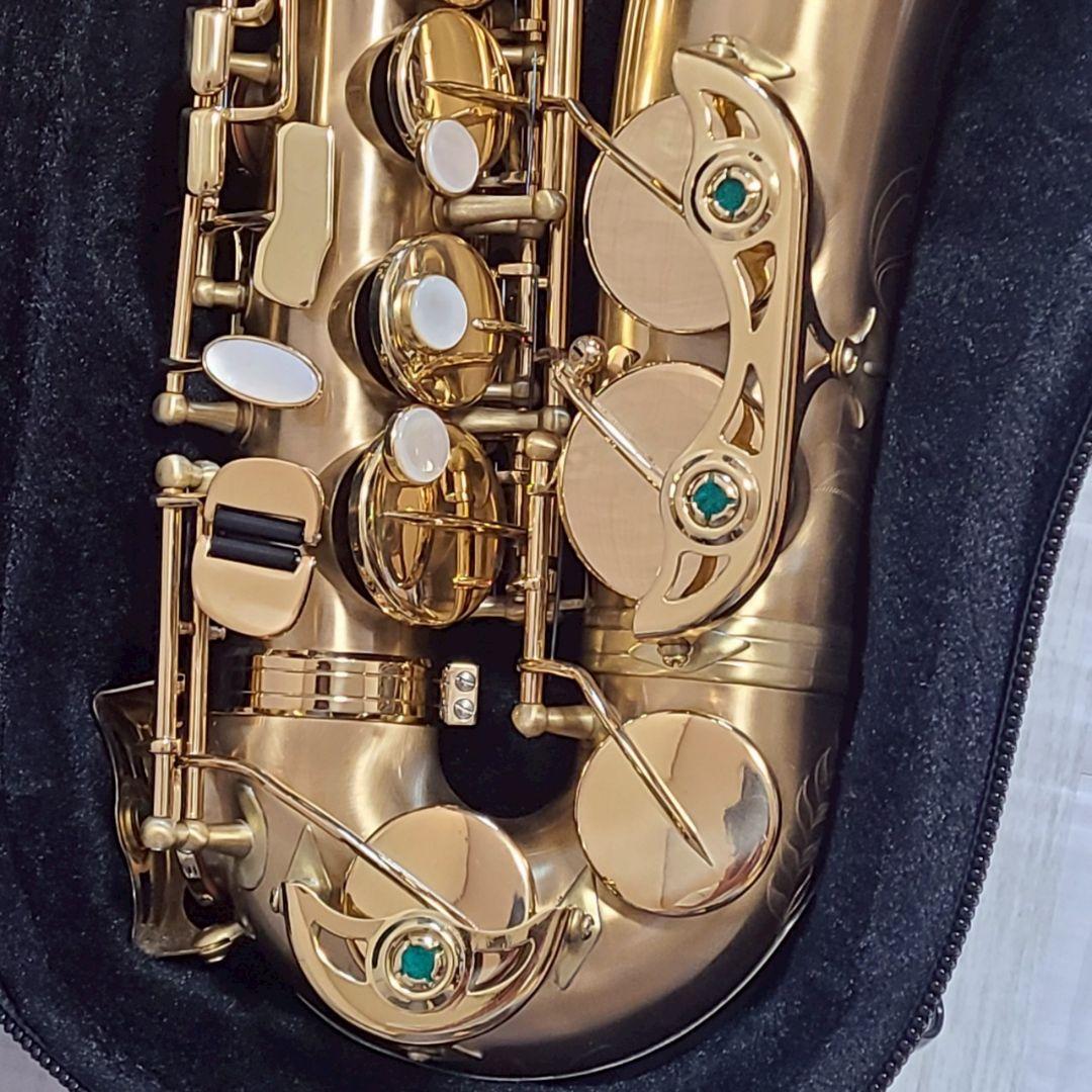 Festi アルトサックス 彫刻入り 管楽器 サックスフォン ケース付 ゴールド