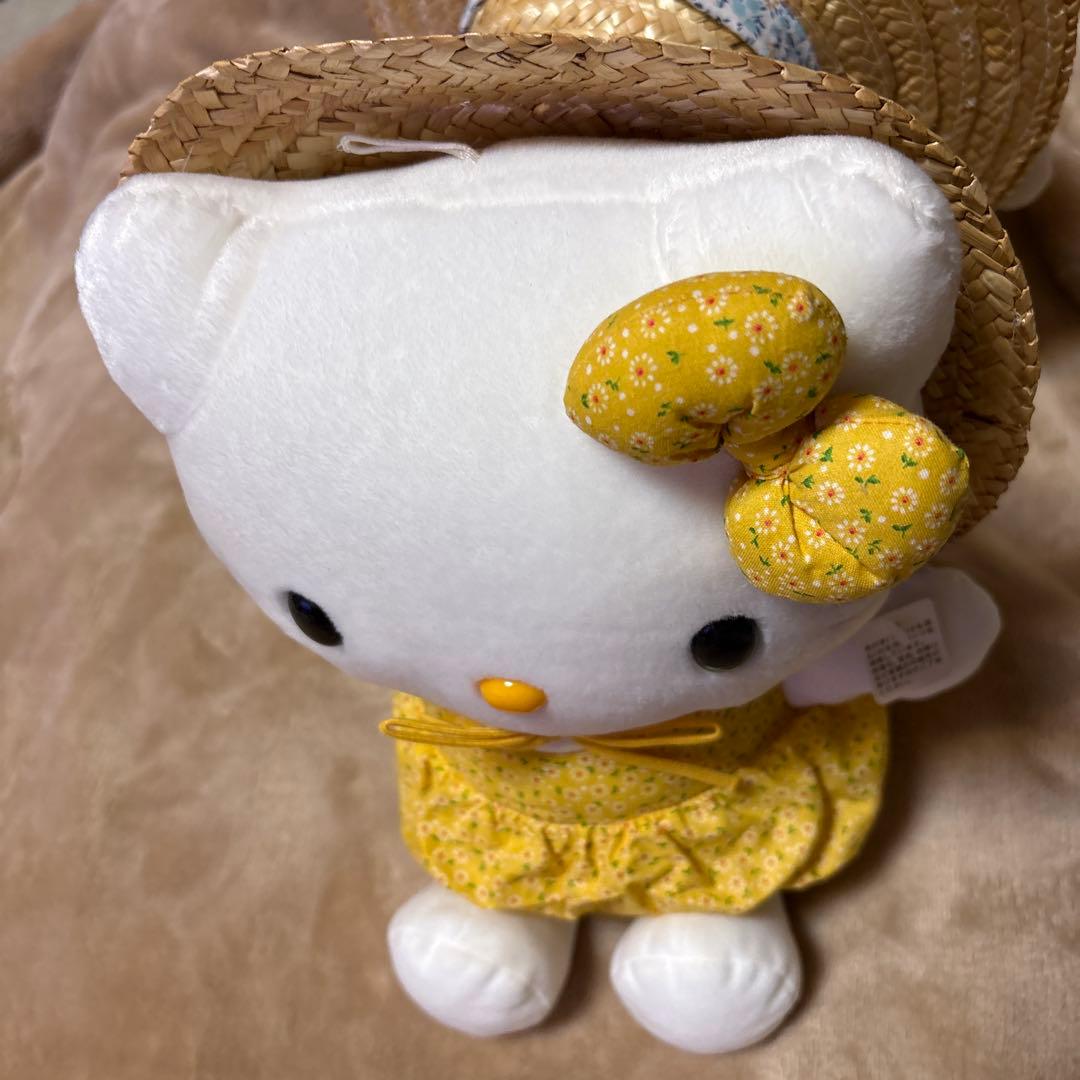 ハローキティ　ぬいぐるみ　麦わら帽子　2体セット　美品　レア