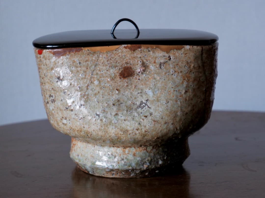 信楽焼 鉢物 水差し 水指 茶道具 古民藝 修繕あり 箱付 古道具 Q2219