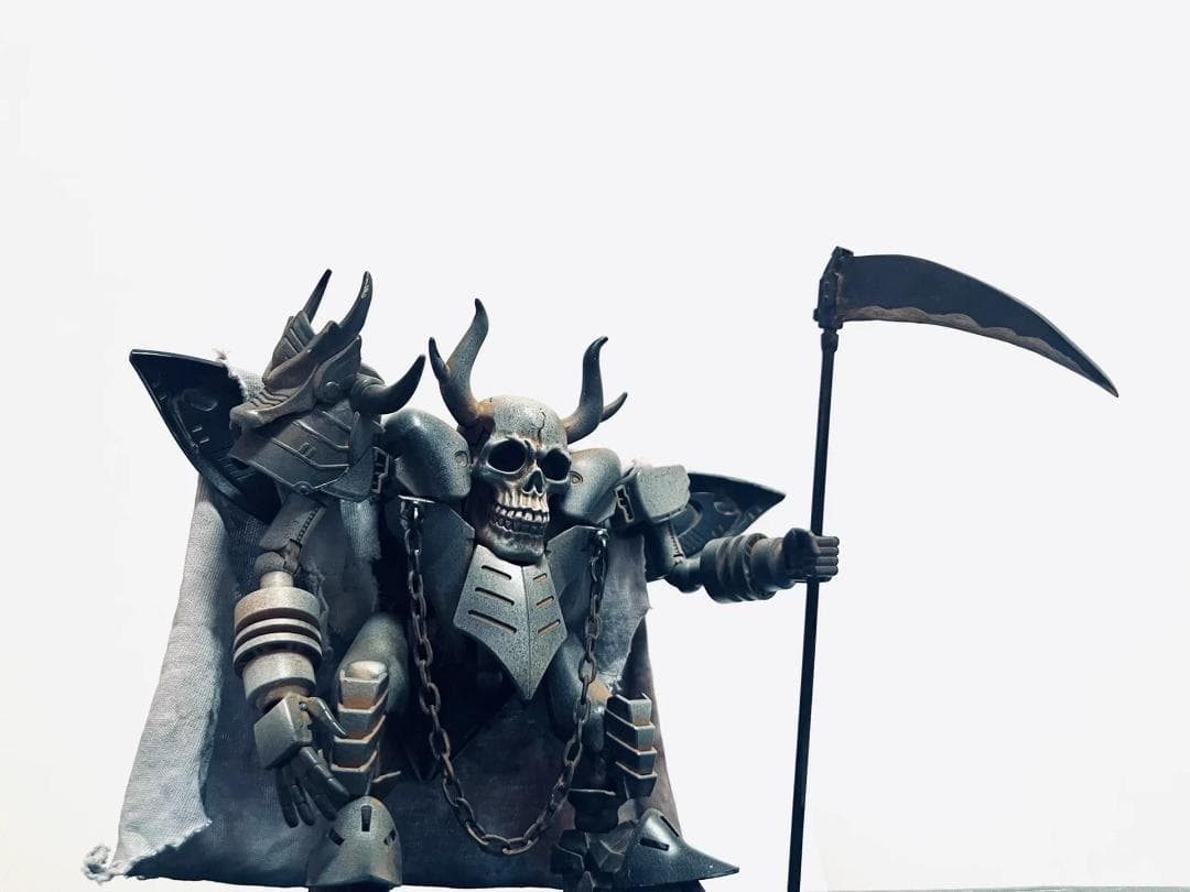 【予約可】一点物 骸骨メカモデル 廃土風 15cm 可動