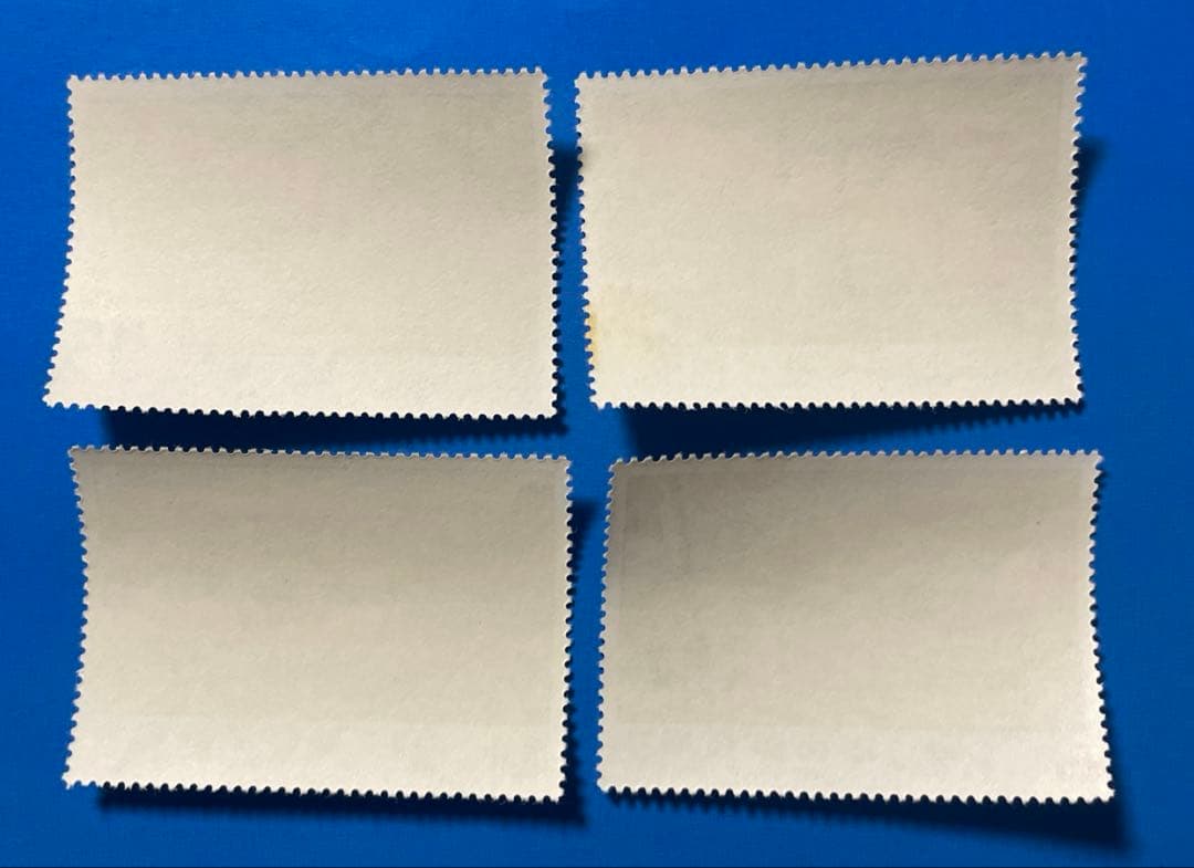 中華民国台湾切手 蒋夫人(宋美齢)の山水画'87年版(未使用、4種完