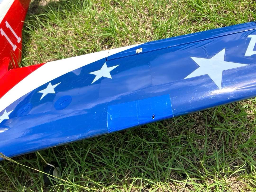 お引取り希望！　中古 RC電動飛行機 ムスタング Miss America