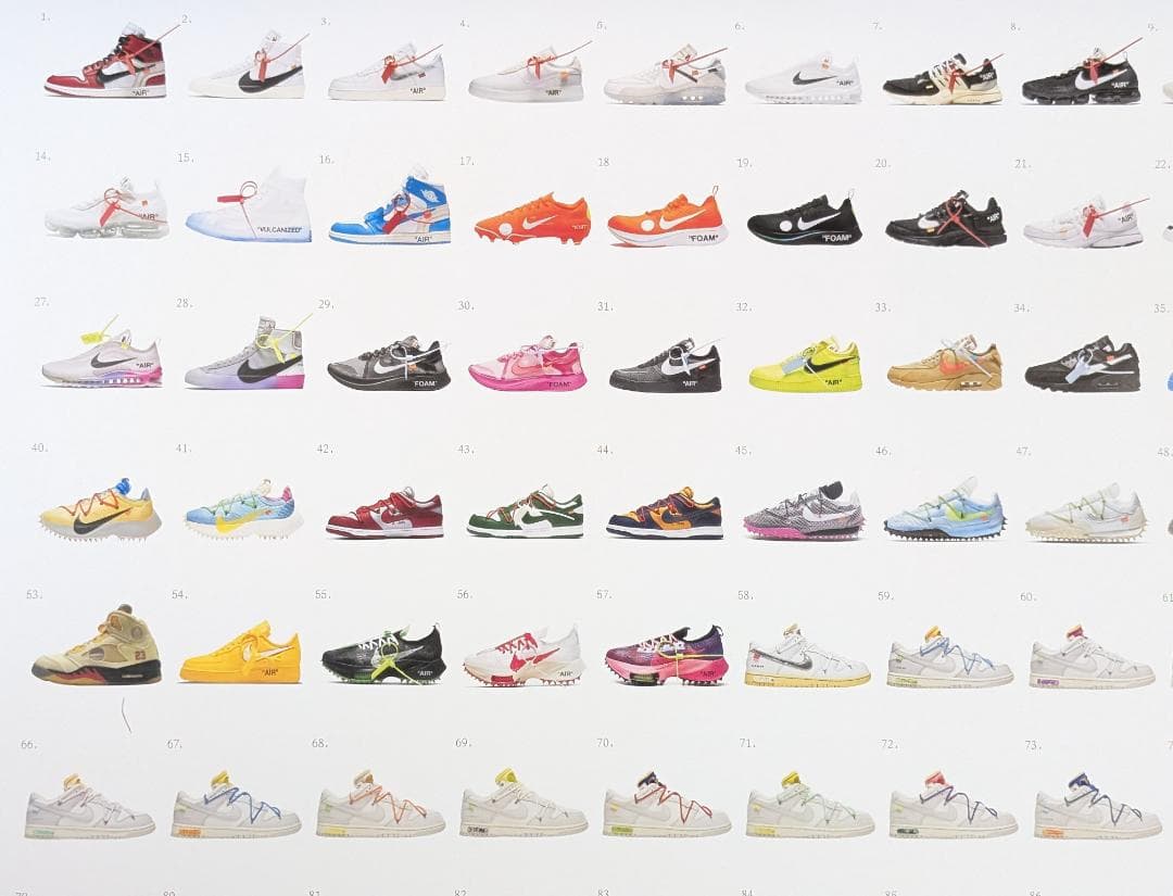 限定 Virgil Abloh 巨大ポスター AJ1 dunk 全169足 3,999足限定のエア