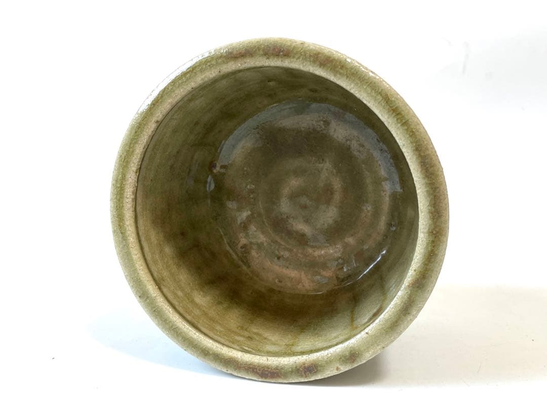 陶芸家 人間国宝 濱田庄司 浜田庄司 ？ 灰釉 三つ足 香炉 香爐 益子