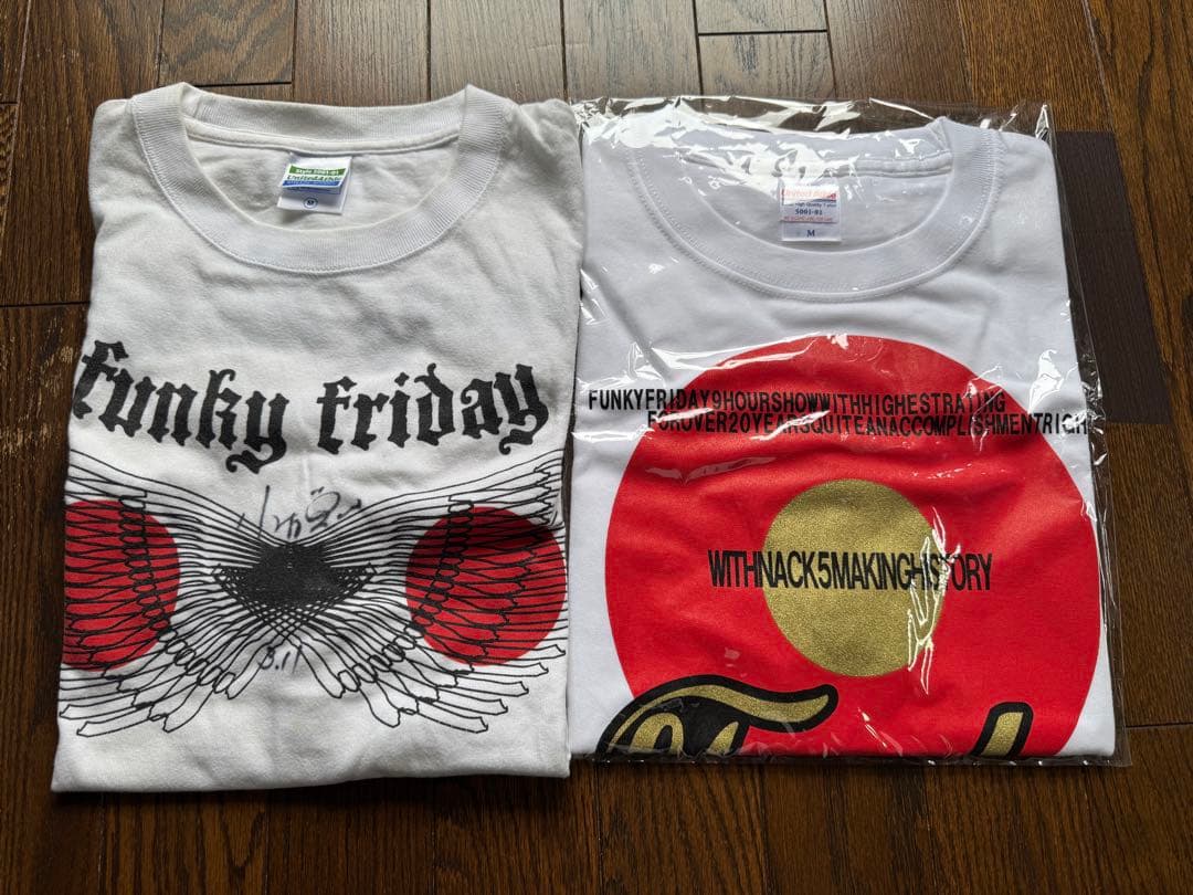 NACK5 ファンキーフライデー 直筆サイン入り3.11復興支援＆最新版T