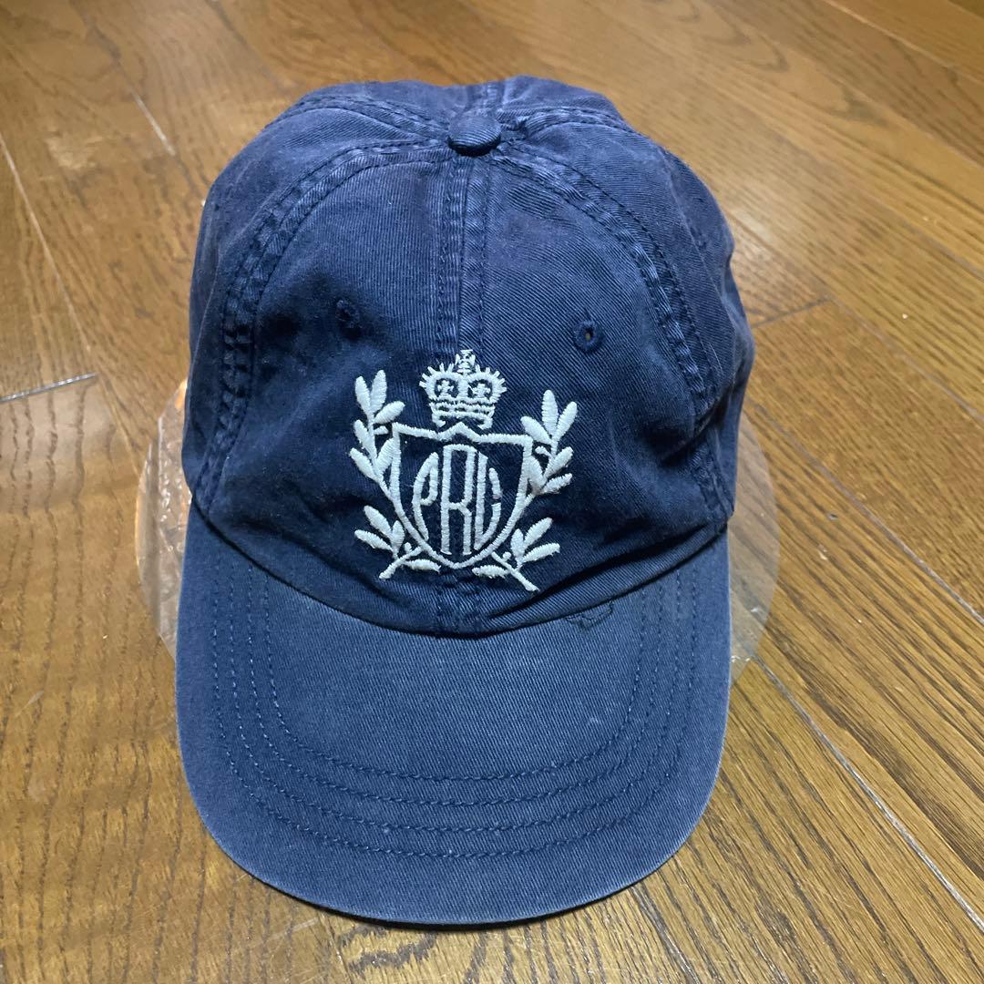 POLO Ralph Laurenネイビー 刺繍ロゴ ベースボールキャップ