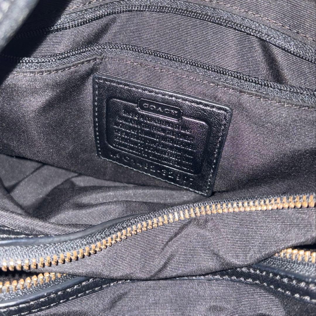 COACH ハンドバッグ シグニチャー 黒 コーチ