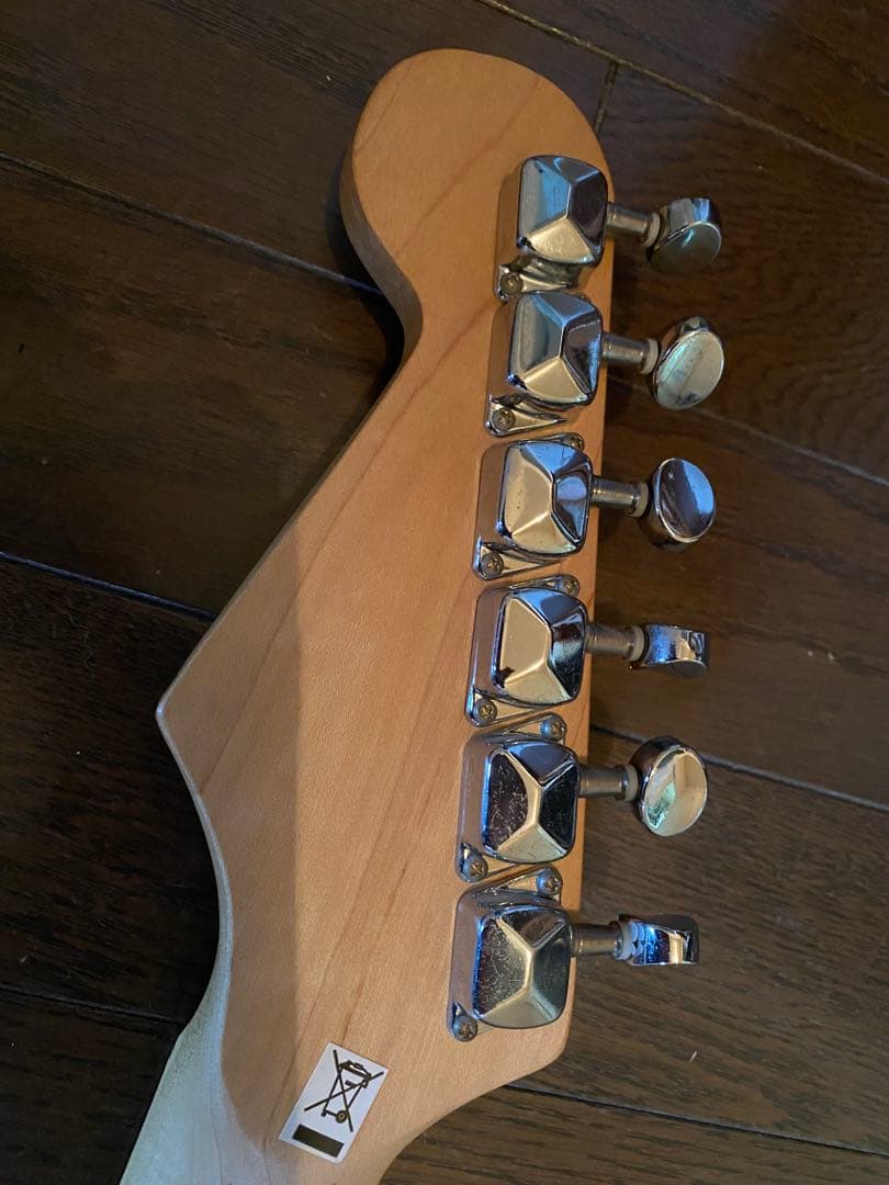 ミニエレキギターストラトキャスターピンクキッズ女子トラベルギタープレイテック廃番