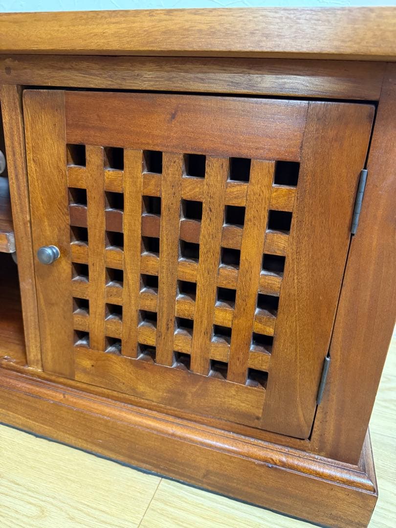 最終価格】マホガニー無垢材テレビボード