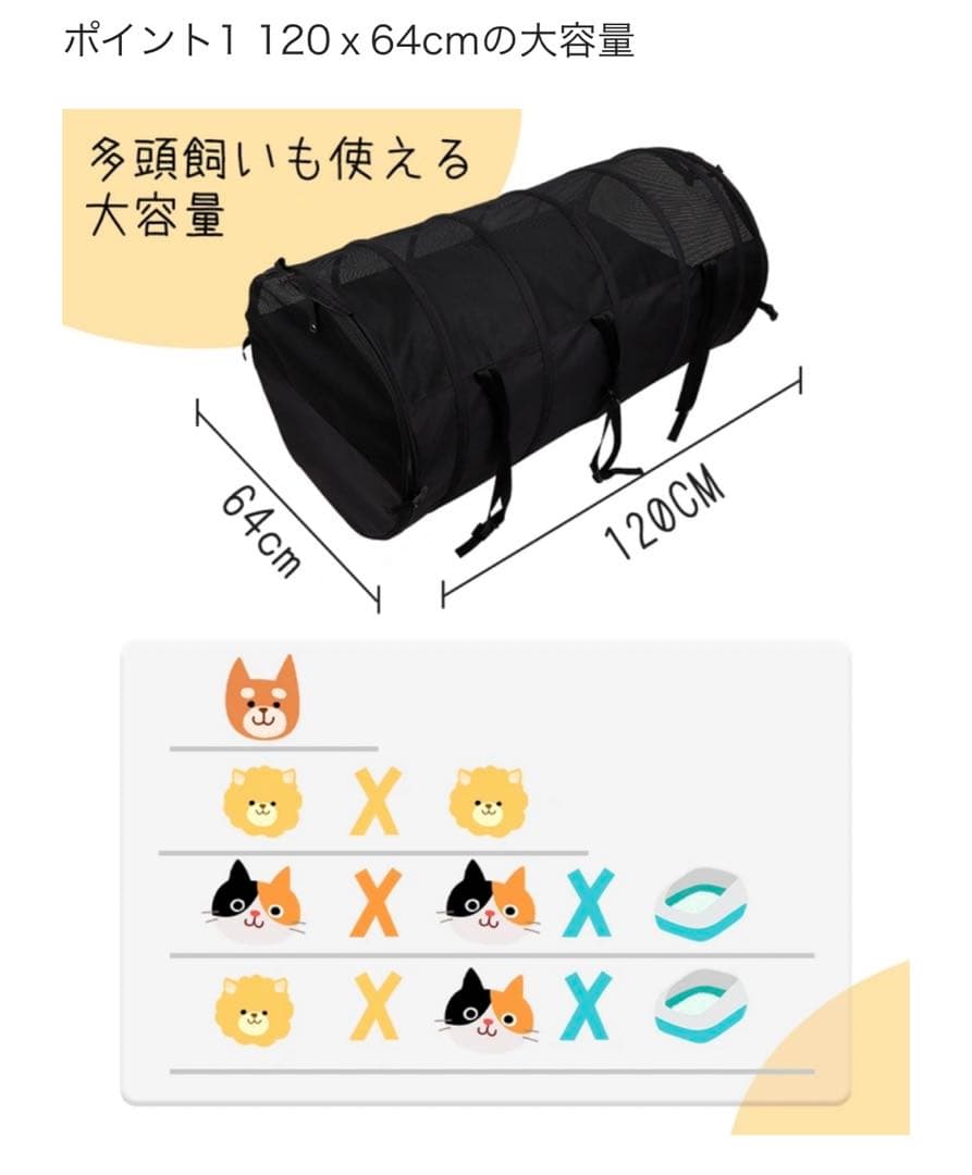 ペット用伸縮自在大容量カーシート ゲージ