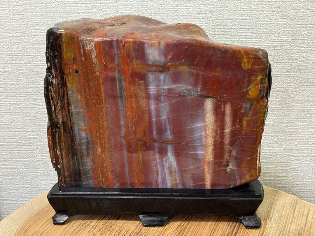 珪化木 木化石 鑑賞石 天然石 水晶 色石 赤石 赤玉石 アリゾナ珪化木