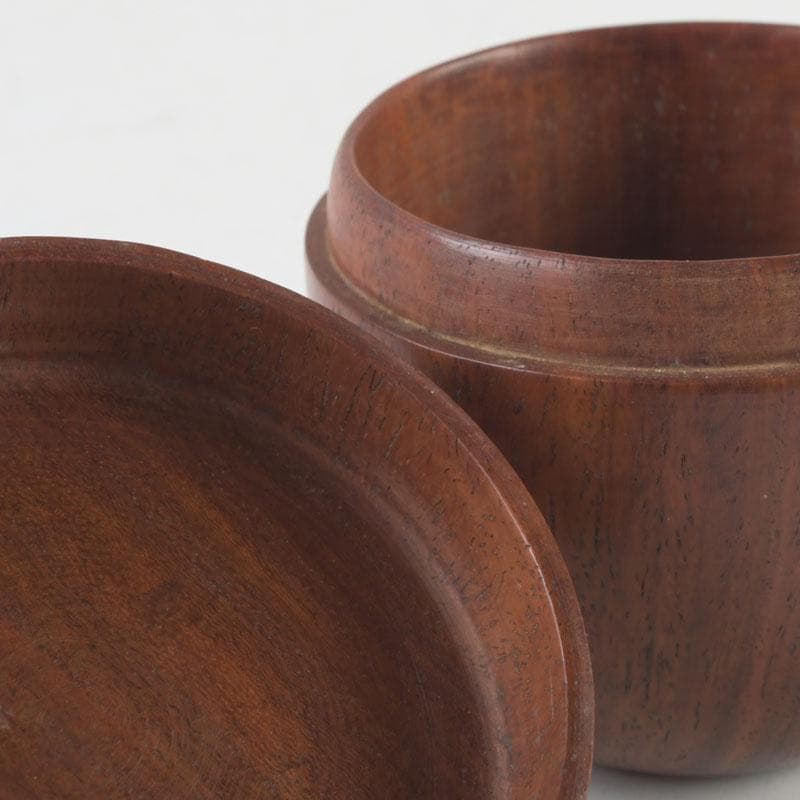 茶道具 天然木 無垢彫 棗 時代箱付 V 9311 木 箱