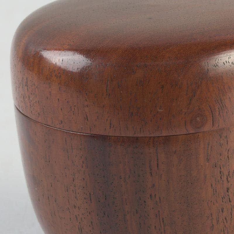 茶道具 天然木 無垢彫 棗 時代箱付 V 9311