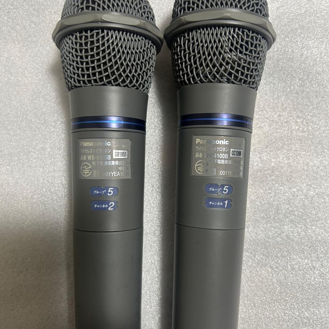 Panasonic WX-4100B ワイヤレスマイク 2本セット(ジャンク)