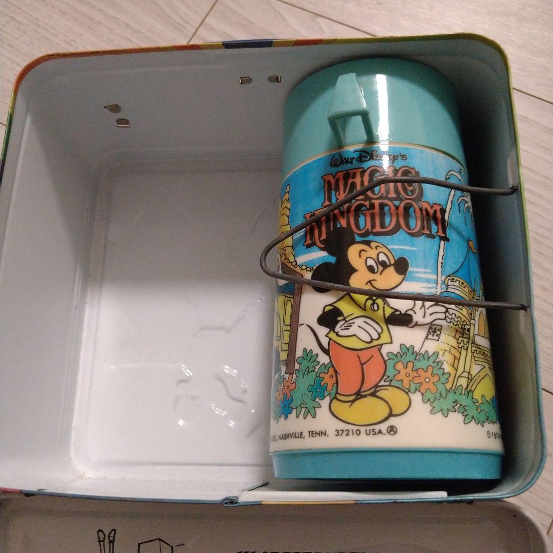 ディズニー ブリキ ランチトランク Aladdin製 昭和 レトロ