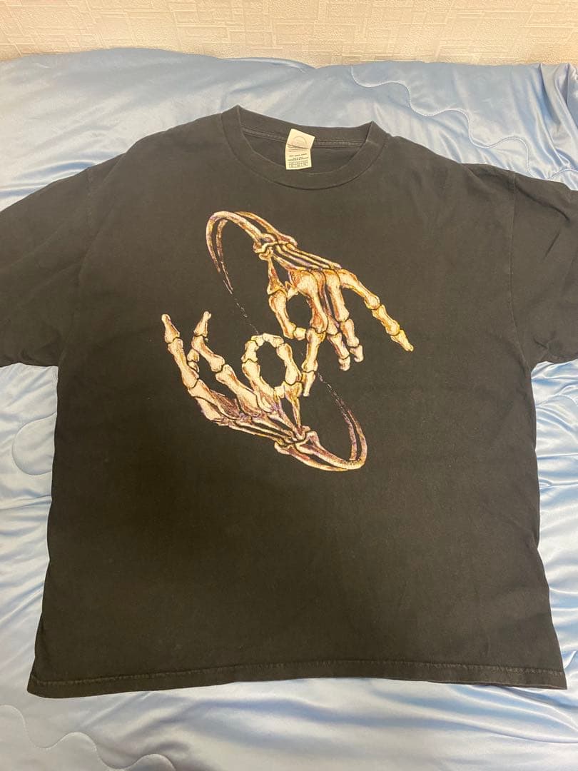 00s KORN TOUR BONE HAND SIGN Tシャツ XL