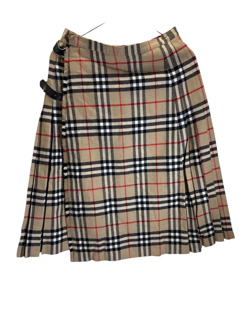 バーバリー BURBERRY ノバチェックプリーツスカート