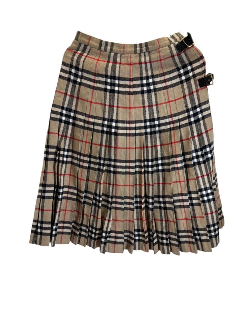 バーバリー BURBERRY ノバチェックプリーツスカート