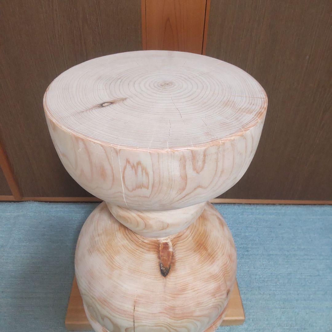 檜丸太椅子スツール