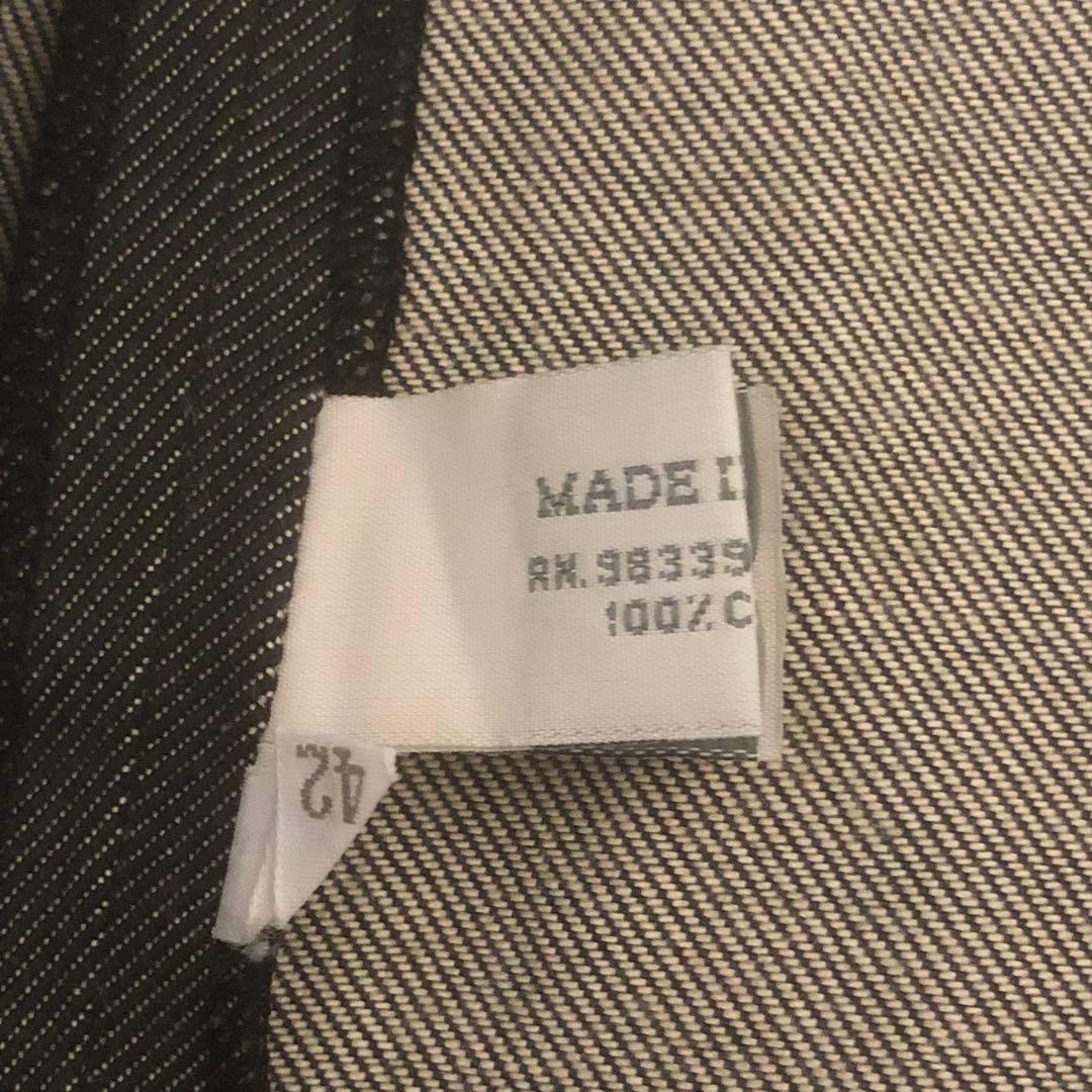 miumiu ミュウミュウ　台形スカート　ひざ丈　ミニスカート　グレー　42