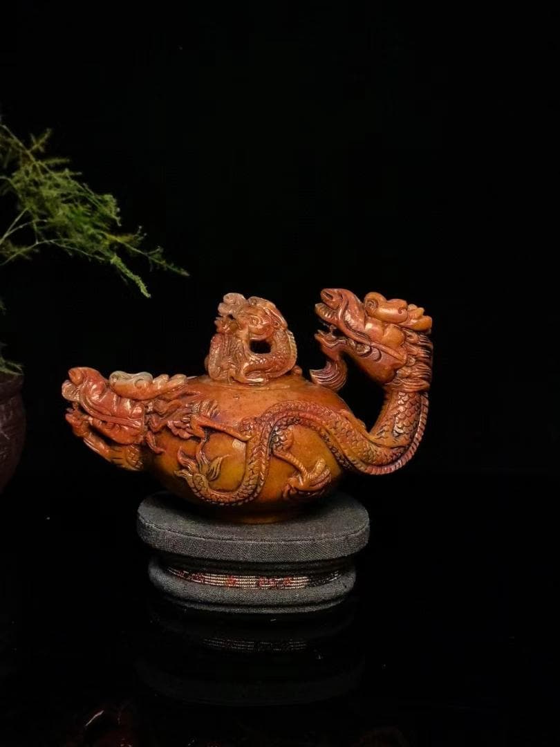 天然素材 唐物 象牙調 中国清代 寿老人 仏像 置物 骨董 古美術 象 置物