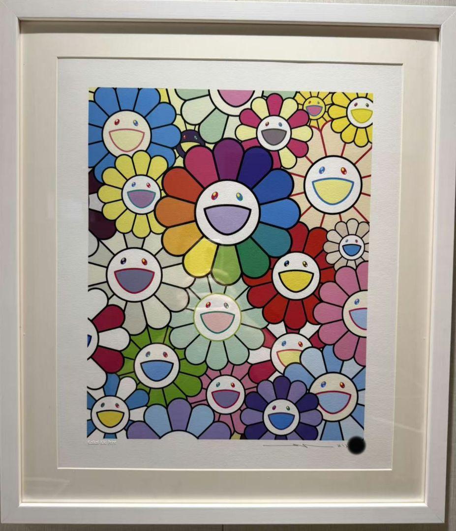 村上隆 版画 花好財旺 マルチカラー 村上 隆の《金色の空