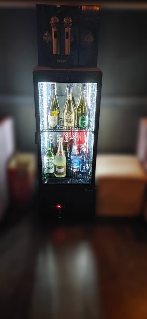 レマコム　業務用冷蔵ショーケース四段LED照明付き105L R4G-105SLB