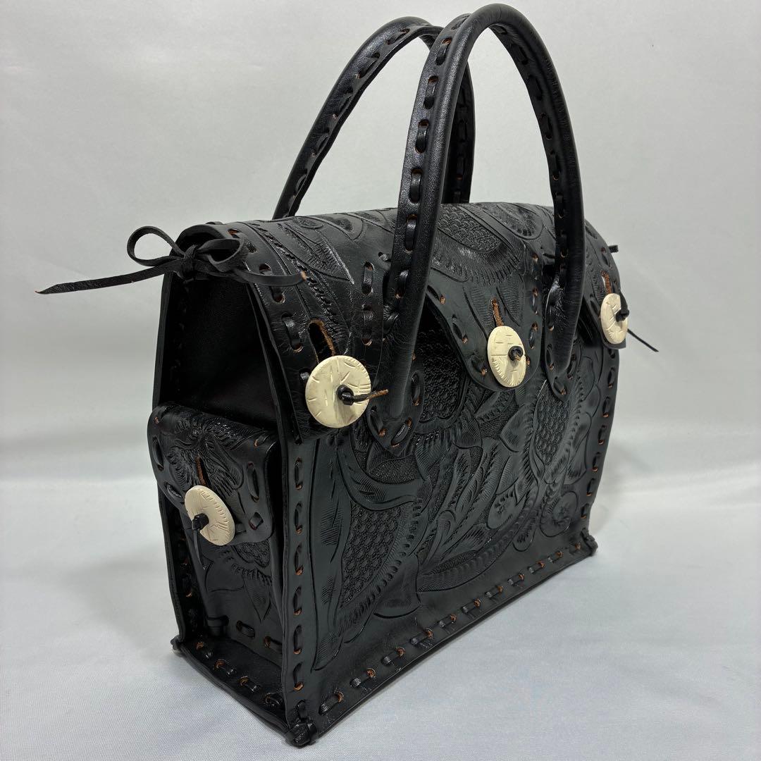 【美品】 Carving tribes Maestra S ハンドバッグ 黒