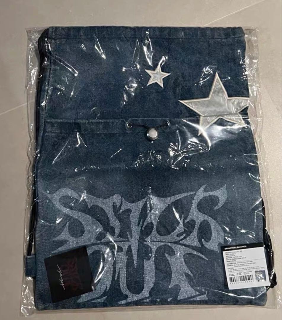 NMIXX Fe3O4 jyp ポップアップ限定 デニム バッグ ナップサック
