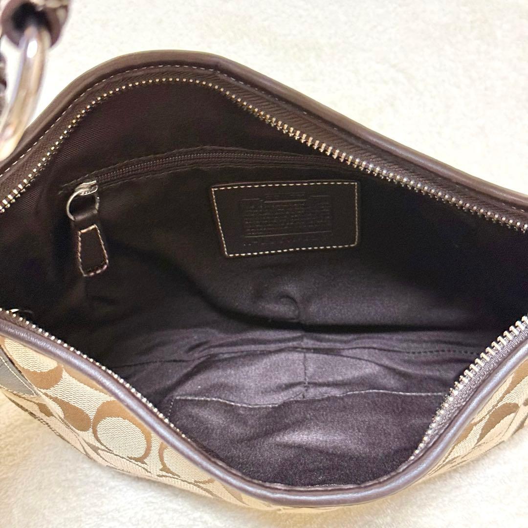 COACH ワンショルダー バッグ シグネチャー ブラウン系 6267