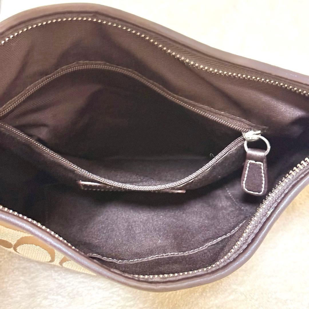 COACH ワンショルダー バッグ シグネチャー ブラウン系 6267