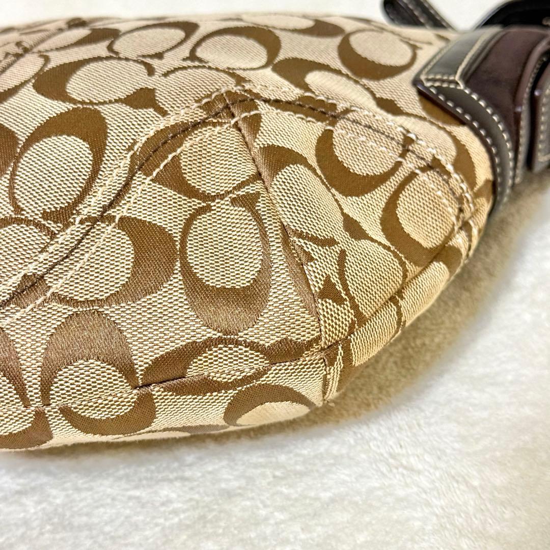 COACH ワンショルダー バッグ シグネチャー ブラウン系 6267