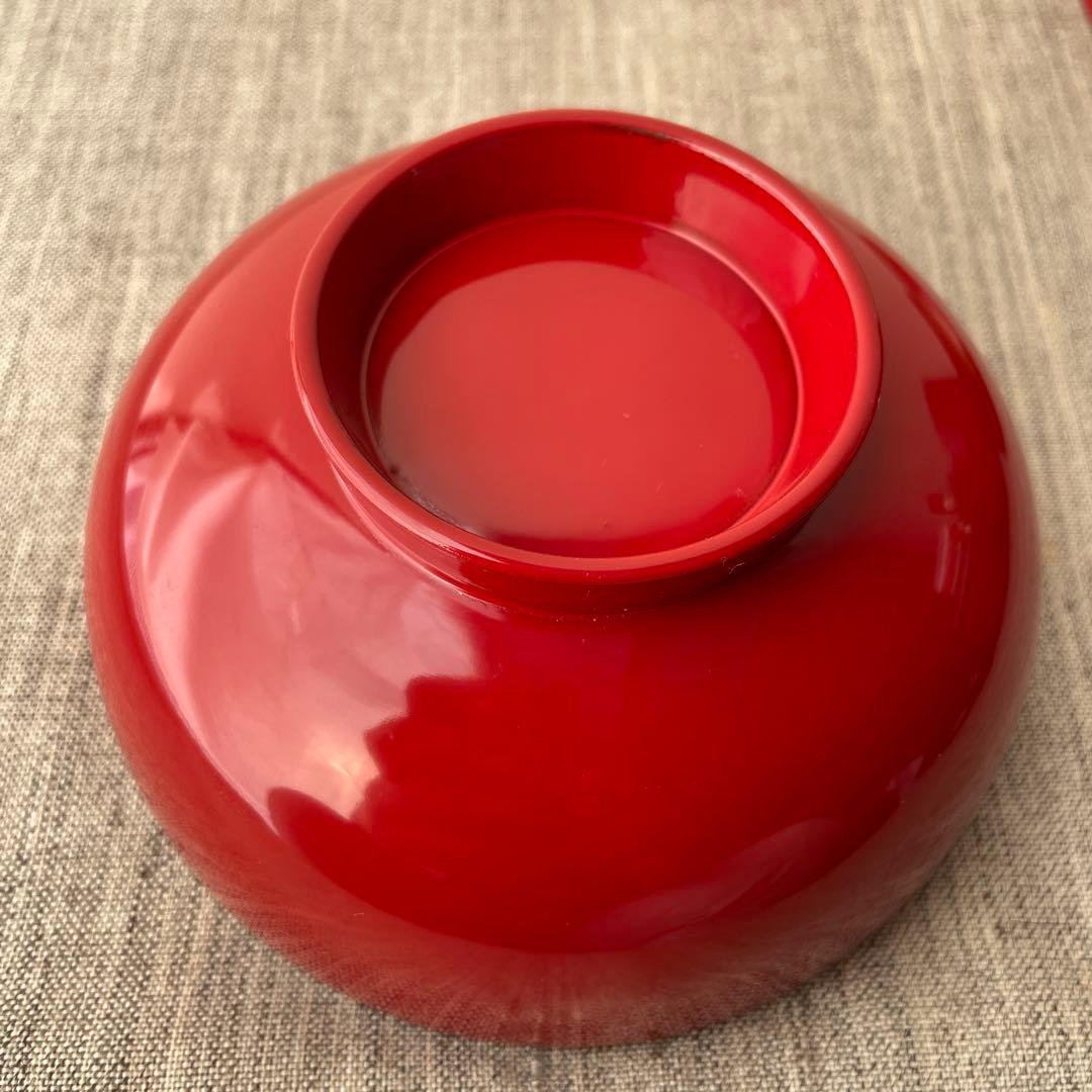 木製 螺鈿 手描き 漆塗 お椀 老松 ５個セット 加賀藩 山中塗？