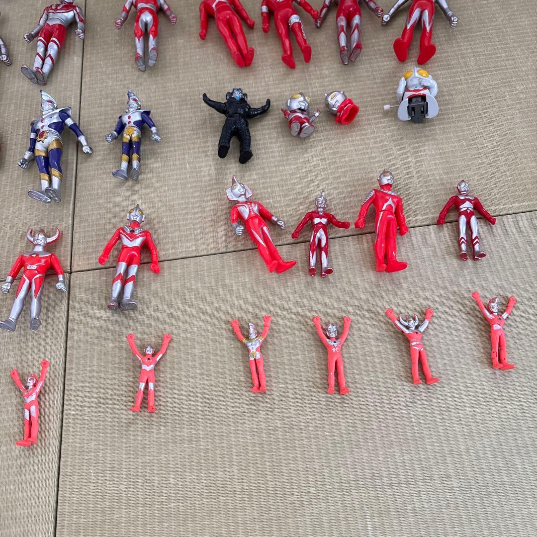 ウルトラマン　ソフビ　ゴム人形55体　まとめ売り　昭和レトロ