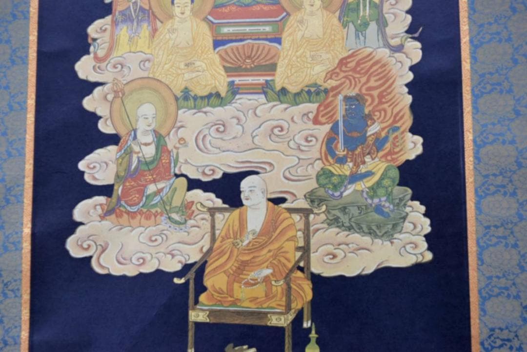 【複製】作者不詳/弘法十三佛図/十三仏図/工芸品/掛軸/名家伝来/AA-332