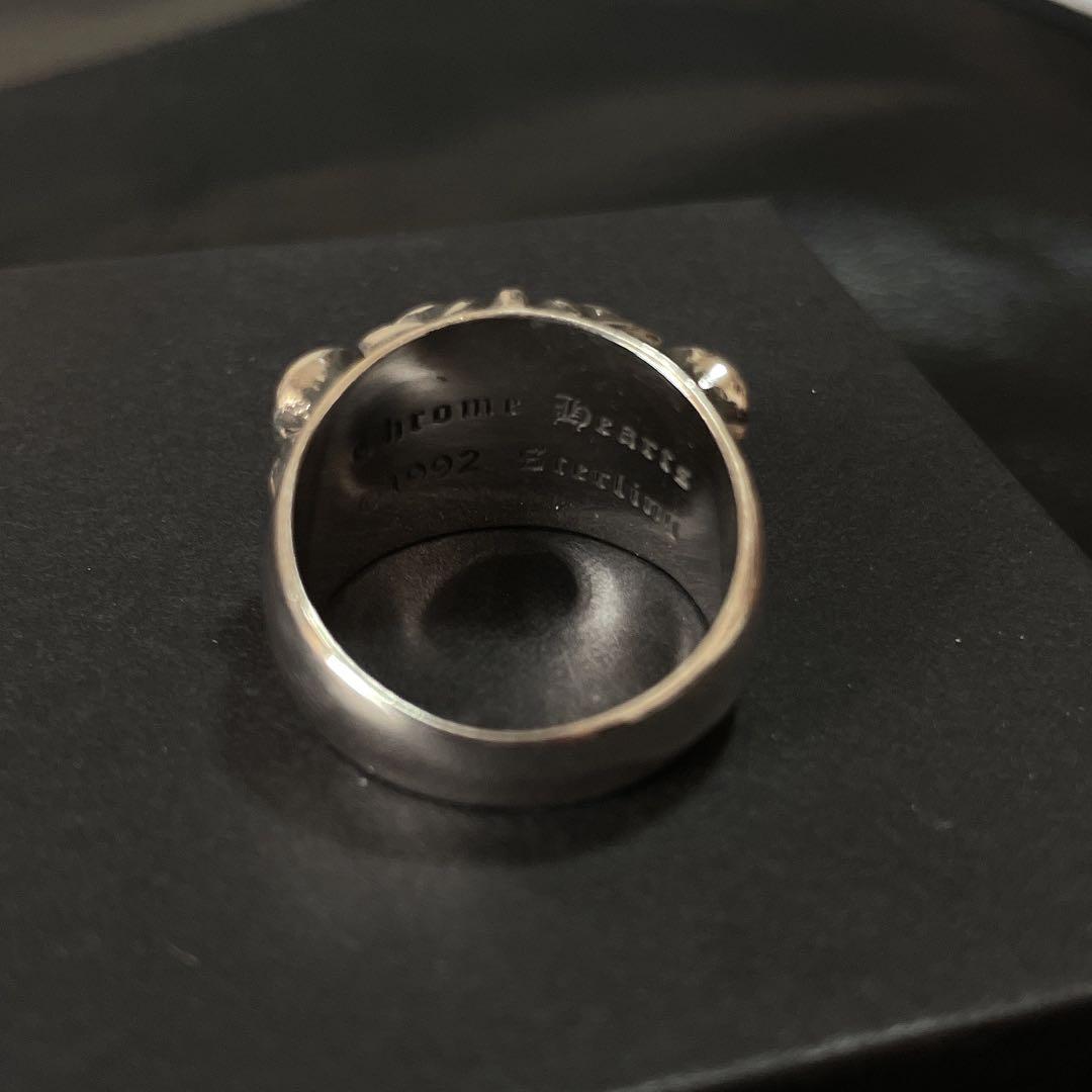 ノーブランド フローラルリング 指輪 クロス メンズ ２１号