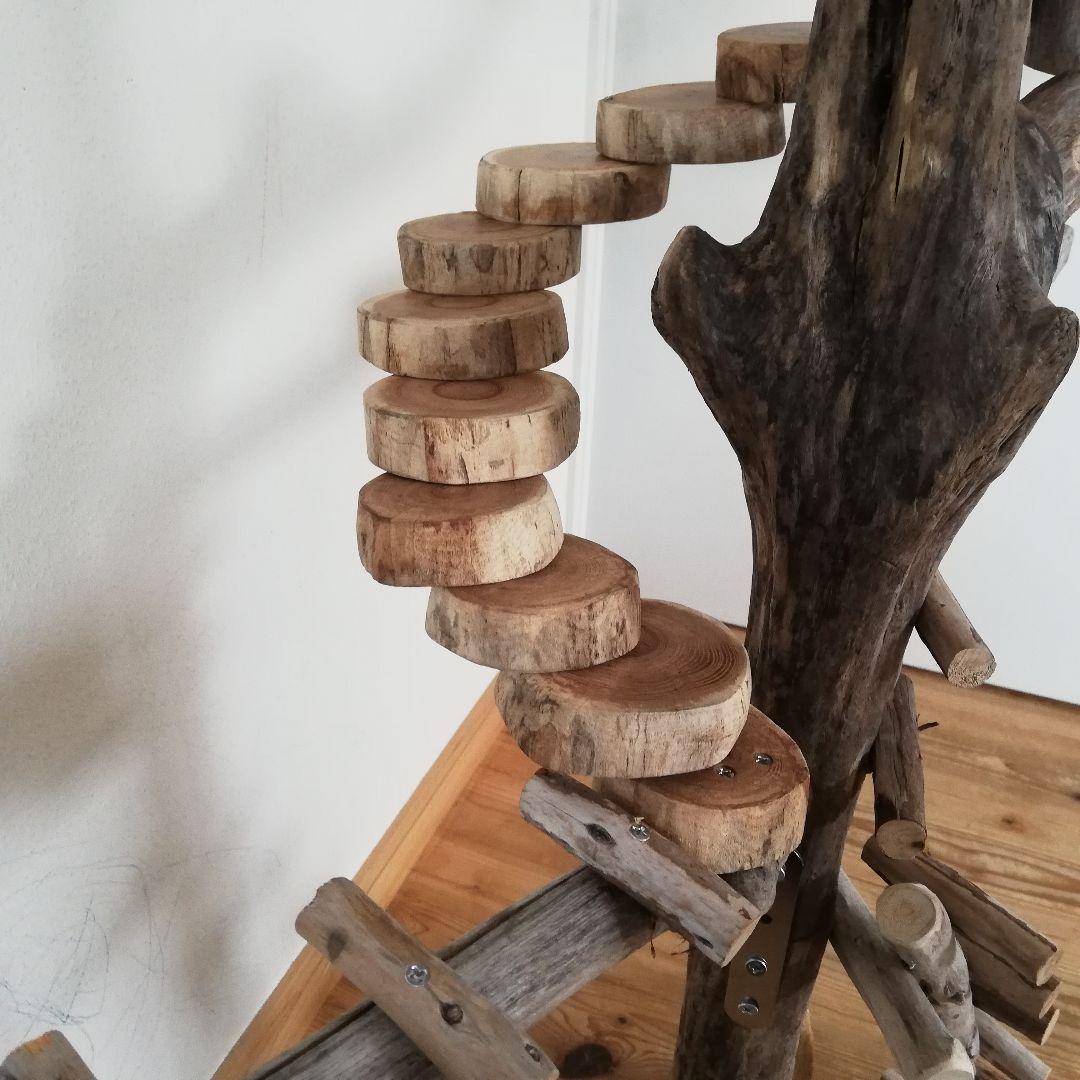 バードアスレチックジム大型 ㊲ 天然木 自然木 止まり木 インコ おもちゃ