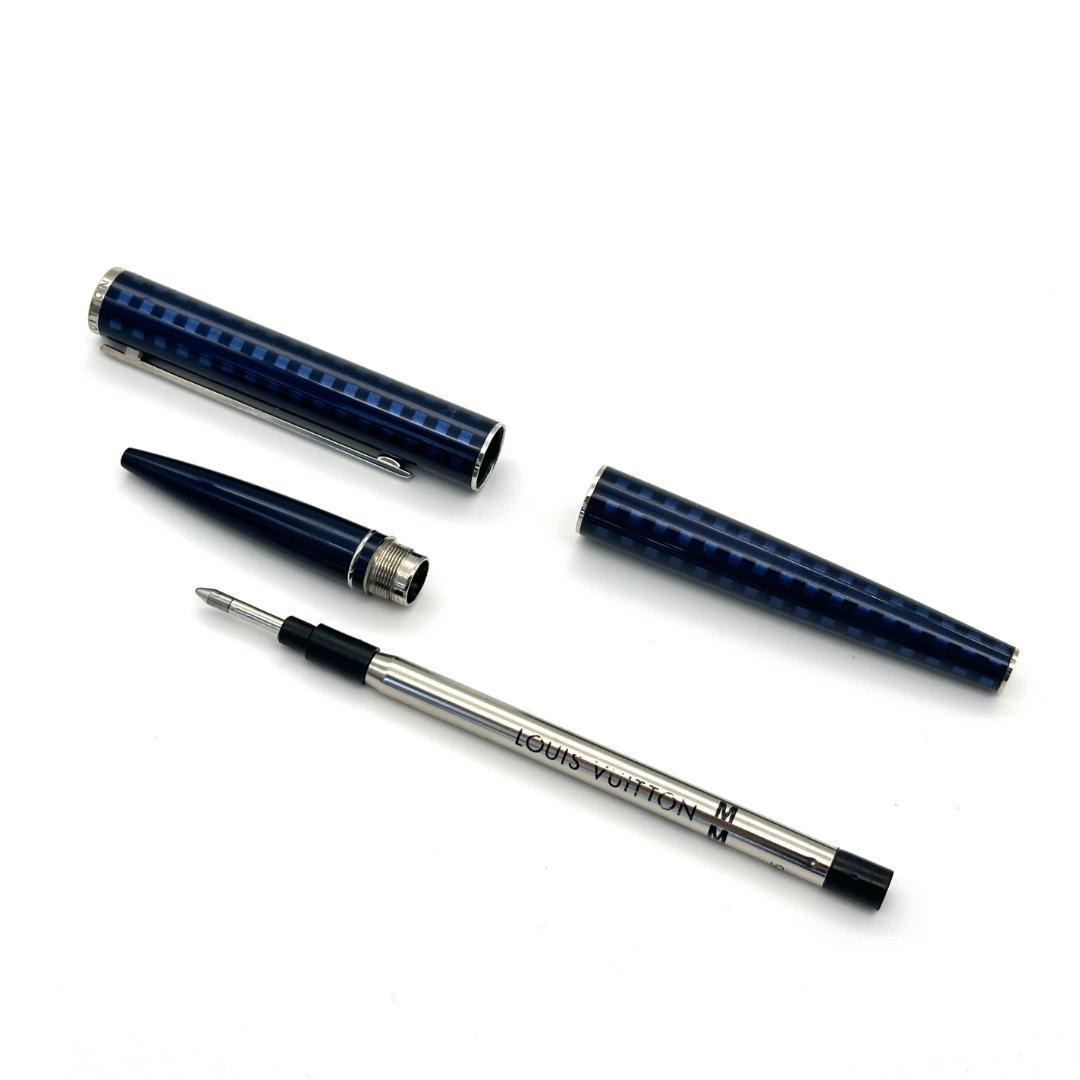 美品】ルイヴィトン ジェットラック ボールペン ブルー メタリック