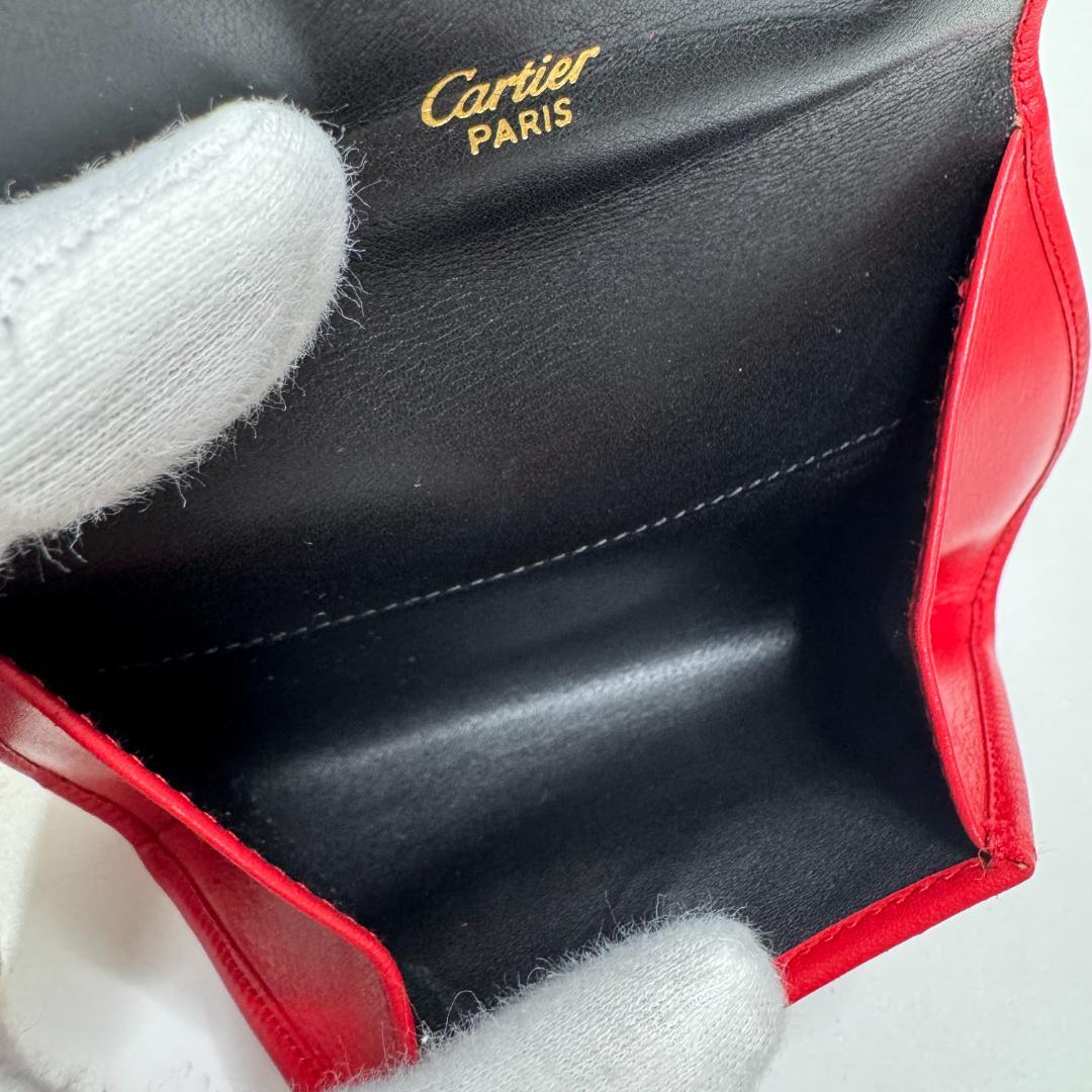 【未使用】 Cartier ケース パンテール レッド カルティエ