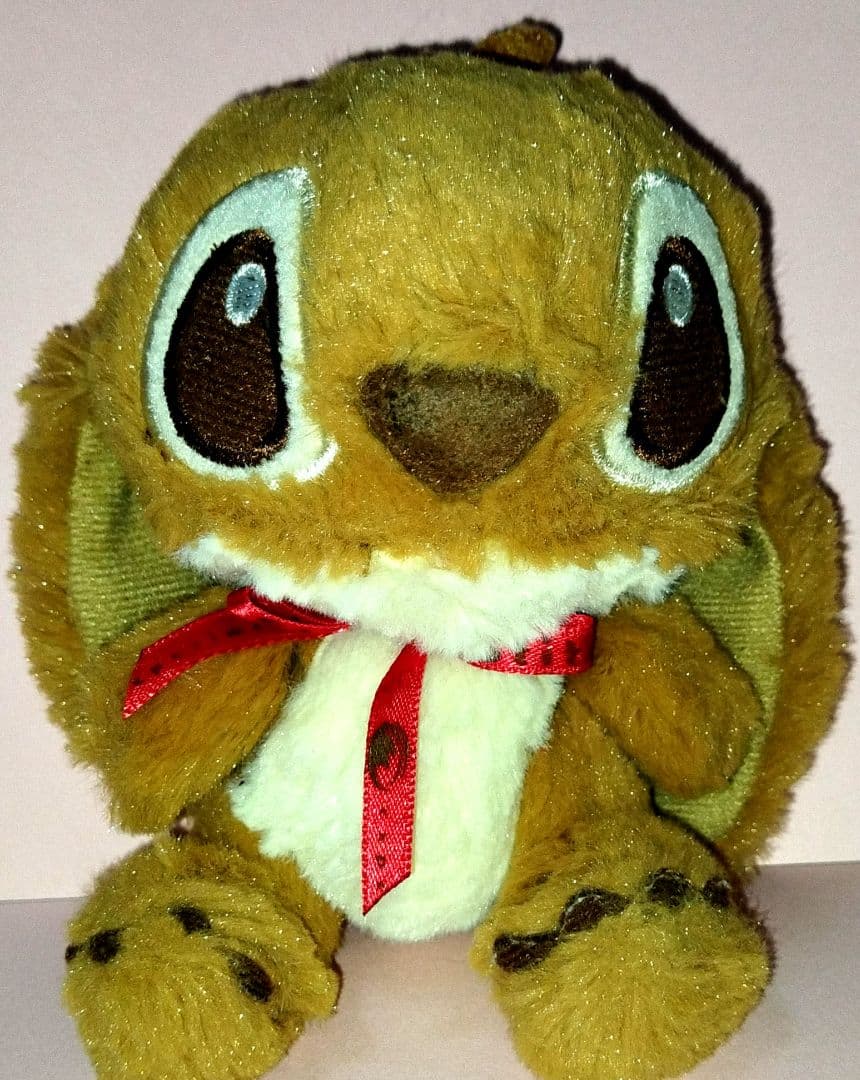 レトロ当時物 ディズニー スティッチ もふもふ ぬいぐるみ キーホルダー