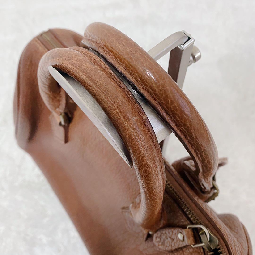 ポロラルフローレン ミニボストンバッグ　ハンドバッグ レザー 本革