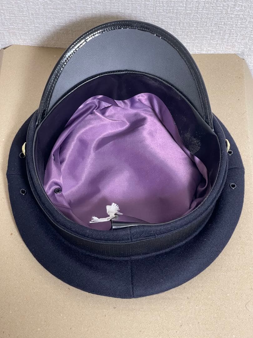 新*線様 大日本帝国海軍 士官軍帽 制帽 58cm 複製品 日覆付 日本軍 未