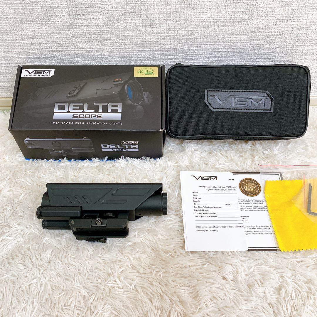 VISM DELTA 4x30 スコープ ミリタリー Vism DELTA 4X30 SCOPE/P4 SNIPER RET/RED & BLUE ILL/RED & WHITE NAV