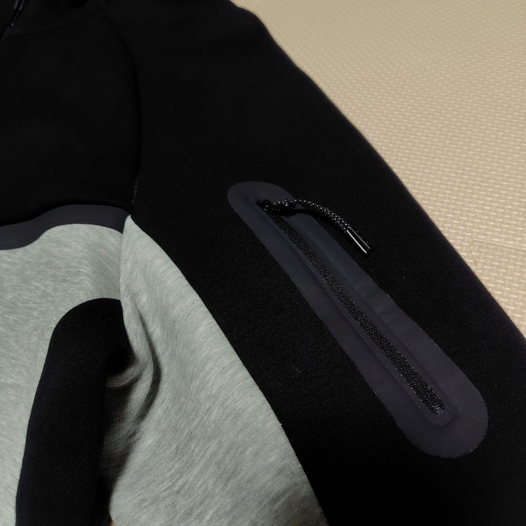 NIKE ナイキ　テックフリース フルジップ ウィンドランナー フーディ　黒×灰