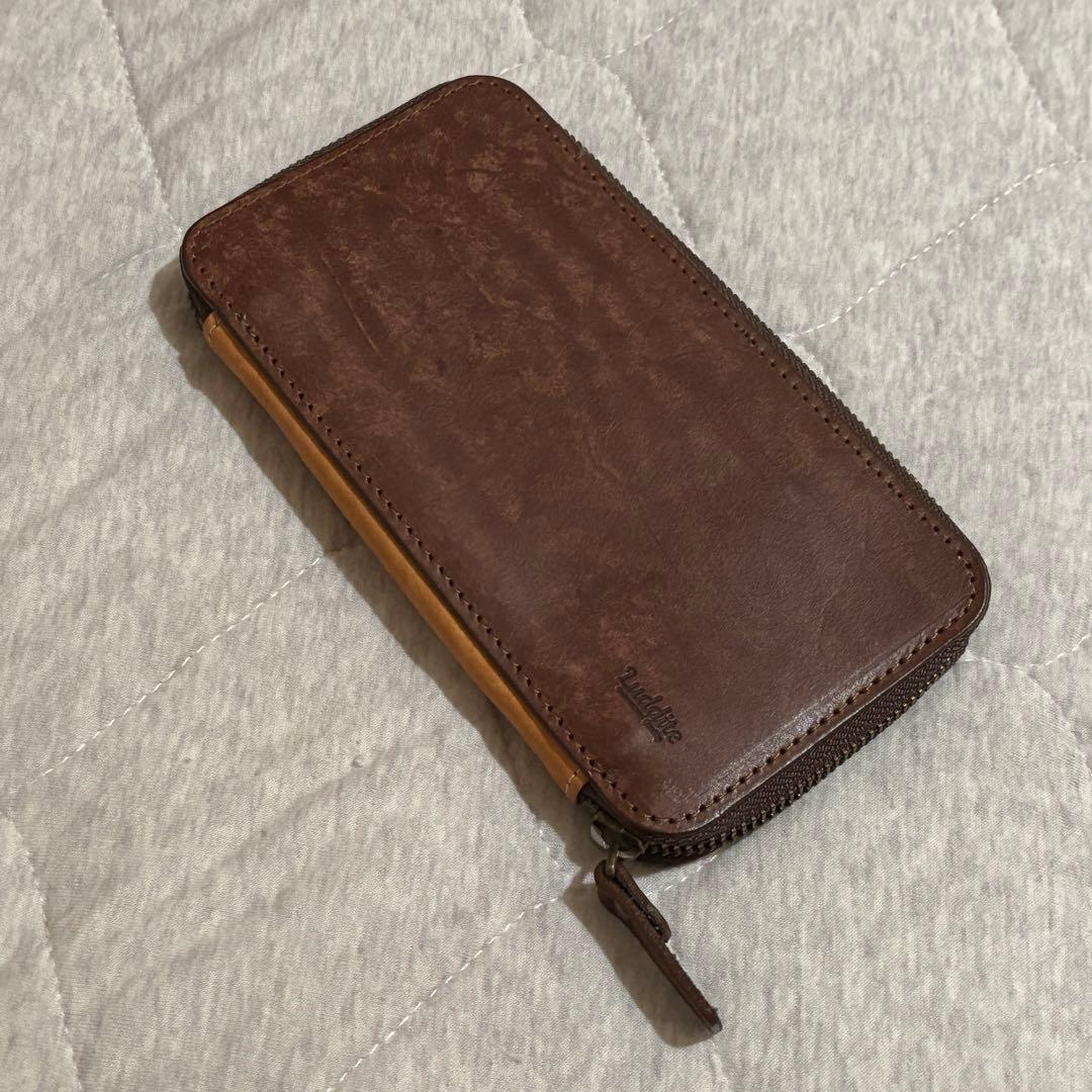 ラダイト ラウンドジップペンケース カフェラテ