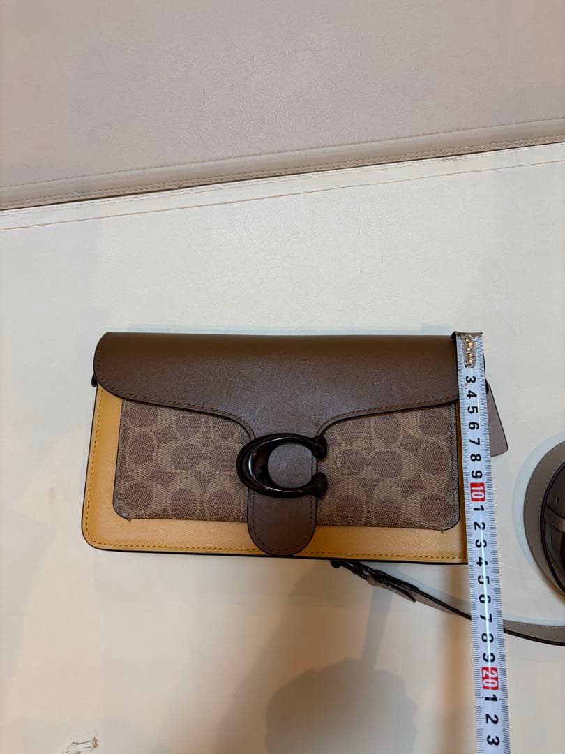 【最終値下げ】COACH ショルダーバッグ ブラウン イエロー