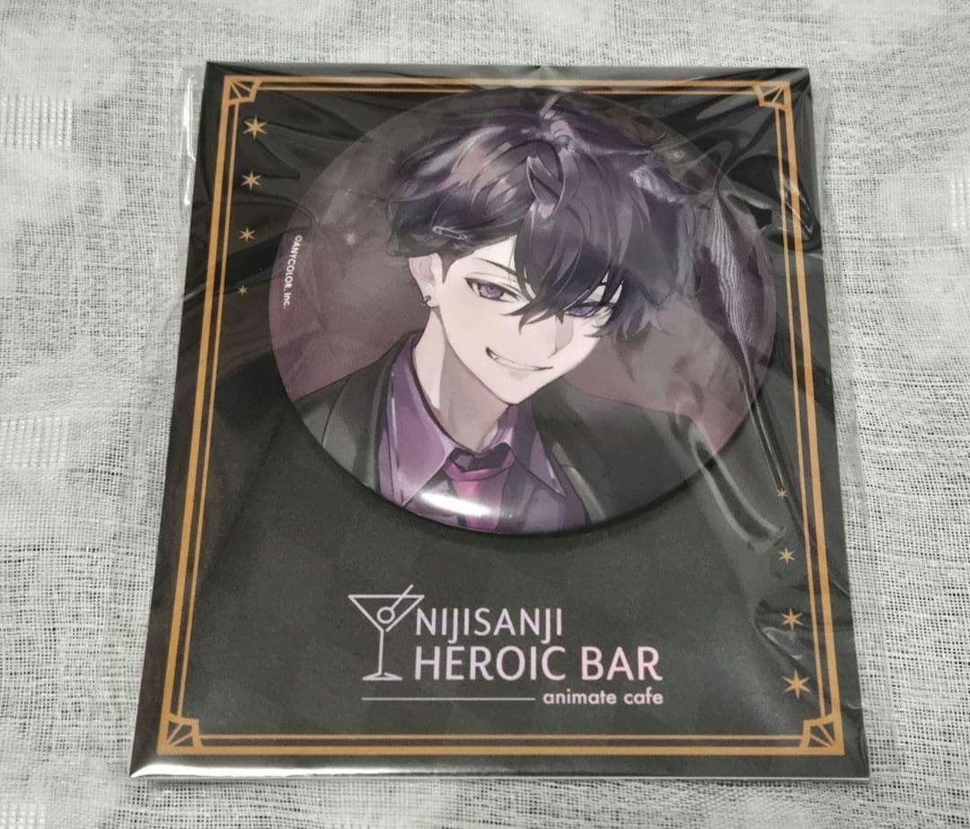 アニメイトカフェ にじさんじ HEROIC BAR 缶バッジ 佐伯イッテツ